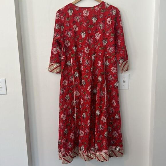 Renata by renata gasparian Floral Midi Dress M - Picture 5 of 8